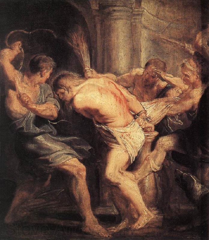 RUBENS, Pieter Pauwel The Flagellation of Christ Spain oil painting art